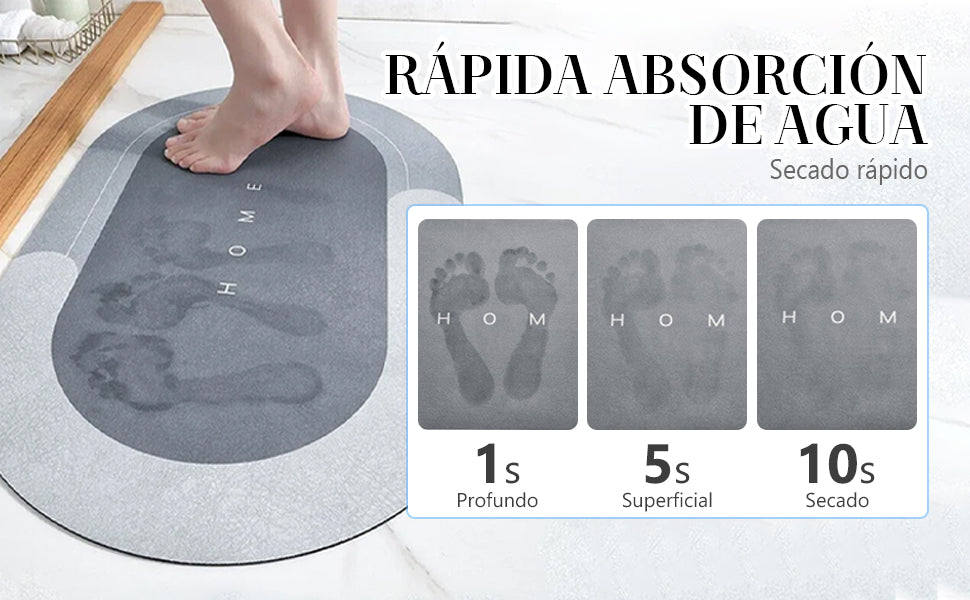 Tapete Absorbente Antideslizante para Baño – Secado Rápido y Ultra Seguro 🛁💧
