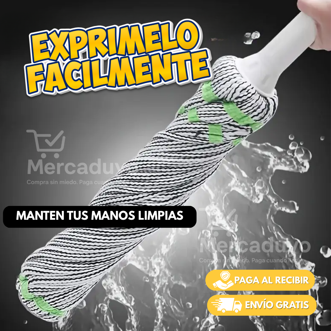ProClean™ Trapero Giratorio de Microfibra Autoexprimible
