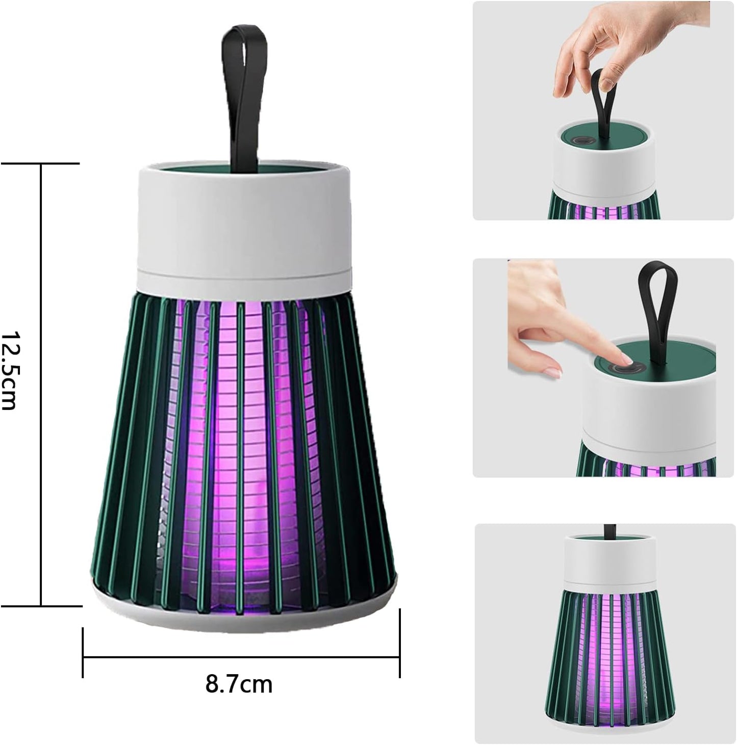LUMINA PURE Lámpara anti-mosquitos con luz UV — silenciosa y segura