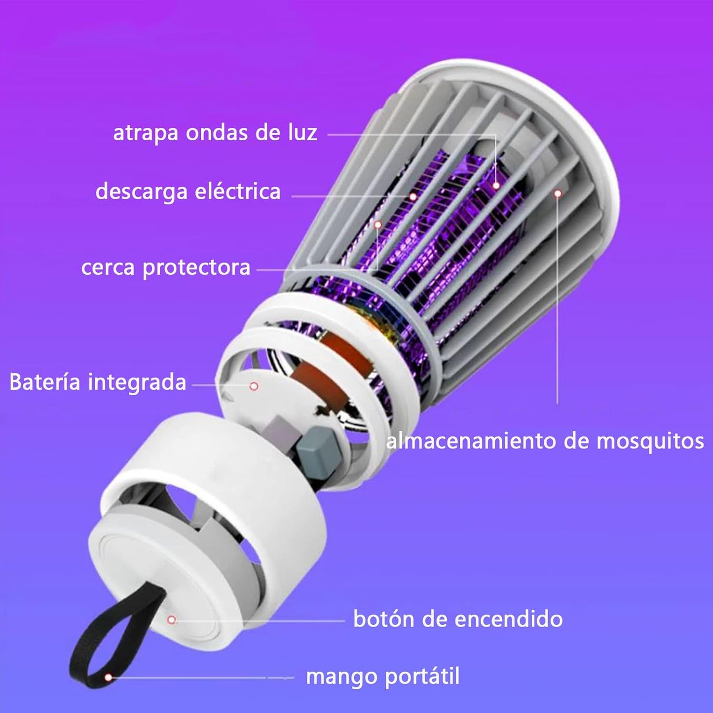 LUMINA PURE Lámpara anti-mosquitos con luz UV — silenciosa y segura
