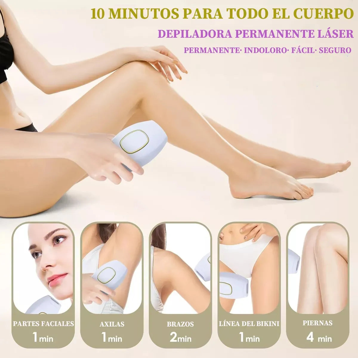 Depiladora Láser IPL Profesional Sin Dolor – Resultados Permanentes en Casa