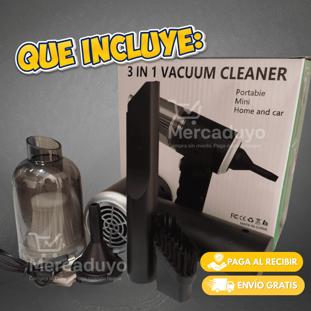 PowerClean 3 en 1 – Aspira, Sopla y Detalla